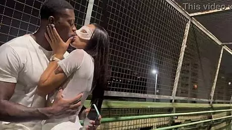 Coelhinha Fucks Hard on Street Runway and Inside Car Under Rain