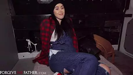 cute petite 18+ homeless spanish babe blowjob and hardcore fuck for cash