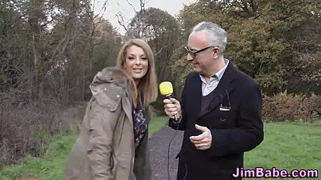 Yo, watch this busty Brit ride an old man like crazy