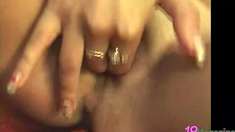 Tan blonde teen 18+ Paris Tale stripped bare for a wild scene.