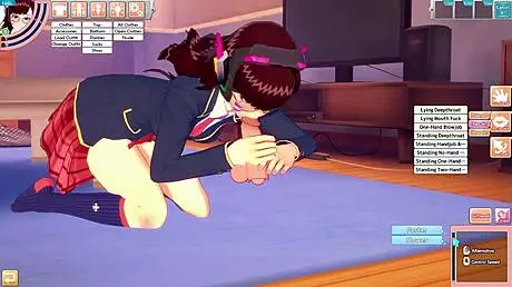 D.Va gets ridden and deepthroated in the room during a game parody fuck 😏
