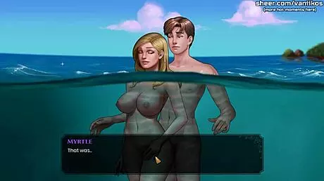 What a Legend! Gorgeous Big Tits Blonde Teen Underwater Public Anal Sex with Creampie