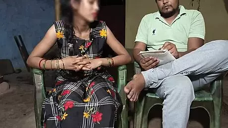 Holy crap, first time with a tuition teacher doing wild blowjob in Hindi sex video!