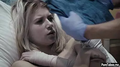 Hurt so bad, petite 18+ teen fucked by nasty doc's huge cock