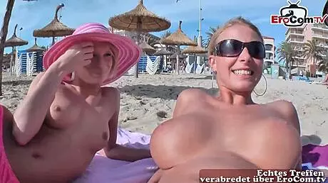 Немска Тийн 18+ 18+ Взета За Анал FFM Тройка На Плажа