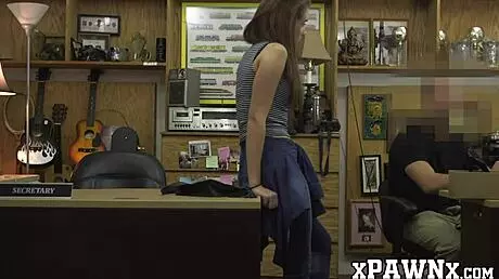 Pretty Woman Fucks Before Pawning Her Stuff For Extra Money