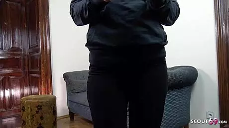 German scout - Lara Fox lured to bang at pickup casting