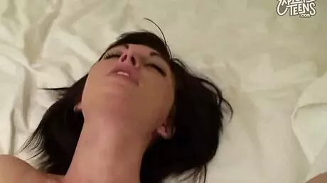 18 Year Old Newbie Takes on Thick Cock During Casting on Sofa