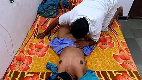 Indian hot couple gets wild with midnight romantic banging in HD