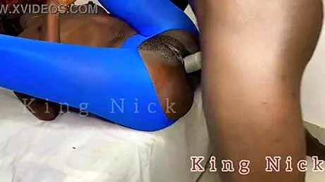 Doggystyle Action with Sexy Ebony Slut Showing Ass Worship and Shake