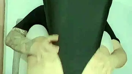 I fucked a little schoolgirl otaku slut in maid cosplay, showing her ass while riding my cock