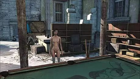 yo, this fo4 pool table party with hentai brunettes is insane! 🔥