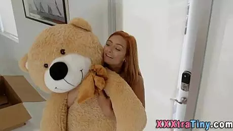 Redheaded teen eagerly blows monster cock in high definition scene