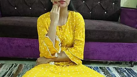 beautiful indian bhabi forces devar for rough sex with dirty talk in field