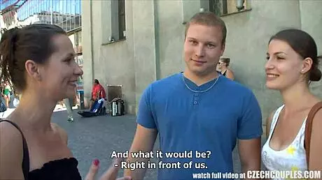 Czech Young 18+ Couple Accepts Cash for Wild Public Foursome with Another Duo