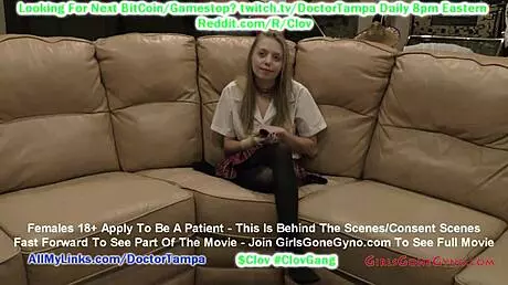 Clov Ava Siren Scheduled by Coach for Gyno Exam with Doctor Tampa at GirlsGoneGyno in Florida