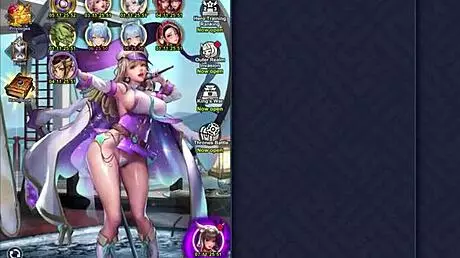 ep1 racer girl mikami teasing with big tits in outfit, monster hentai game 😏