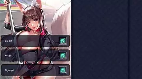 ep1 racer girl mikami teasing with big tits in outfit, monster hentai game 😏