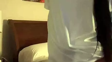 Sexy ebony model asks 'want to lick my wet pussy?' during 69 face sitting