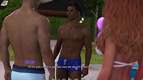 Wild Redhead Ex-Girlfriend Sucks Off in Taboo University Blowbang Scene