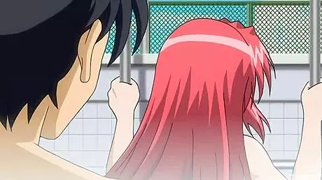 Whoa! Hentai step sister and brother nearly busted in pool!