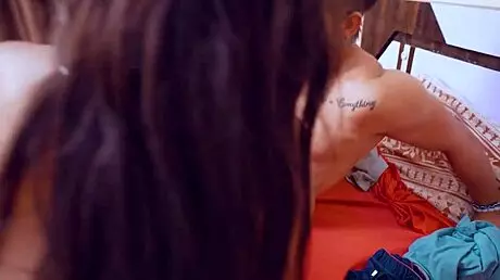 Stepsister learns rough sex lesson from stepbrother with big tits