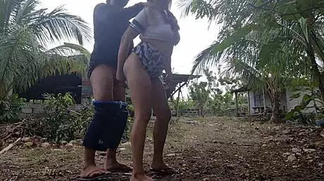 Pinay scandal unfolds with public sex. Asian student couple caught in steamy creampie action.