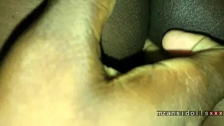 african ebony babe in skirt with roommate