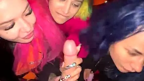 Curvy Asian Milfs Surprise Guy with Intense Boat Blowjob and Cum in Mouth