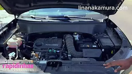 big ass latina lina nakamura gets creampied by john coffee on the street