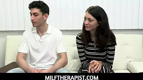 Uh, I Think Milf Therapist Kenzie Love Helps Stepsiblings Corra Cox and Nick Strokes in Hospital!