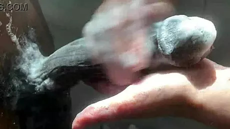 Horny college white girl worships massive BBC in steamy bath session. Wow!