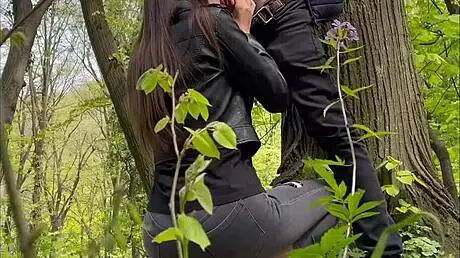 voyeur cam caught my teen brunette giving quick blowjob