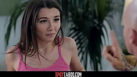 Ugh, I mean, stepdad totally bangs me, his brunette stepdaughter, so hard!