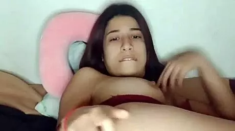 Petite Brunette Latina Teen 18+ Shows Wet Pussy and Tits