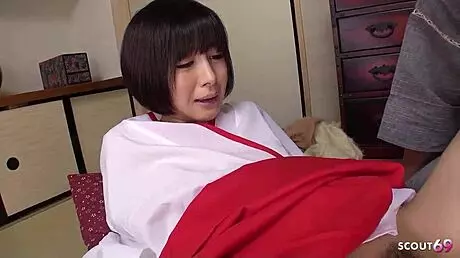 hey, watch this japanese teen get first anal creampie from teacher