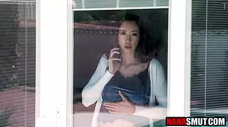 Step granny catches him perving on her