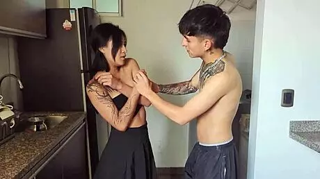 stepsister chores turn to dick sucking