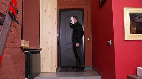 After school, she visits an old neighbor.