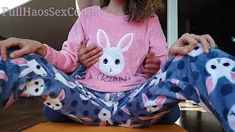 stepdaddy's teasing this asian teen 18+ with small 18+ tits, just 18 yo. then, he masturbates her tight pussy like crazy.