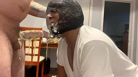 facefucked bitch drinks puke