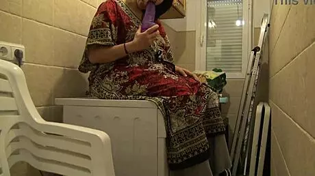 horny stepmom tells stepson to lick her pussy in the kitchen 😏