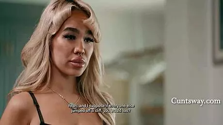 Why is this American milf rimming and licking that Asian babe's tight pussy as punishment for the wild party?