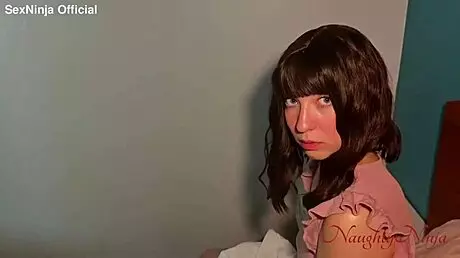 sharing the bed gets wild every time with that curvy blue-eyed beauty in sexy dress 😈