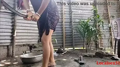 Why is the village wife fucking outdoors with husband's friend