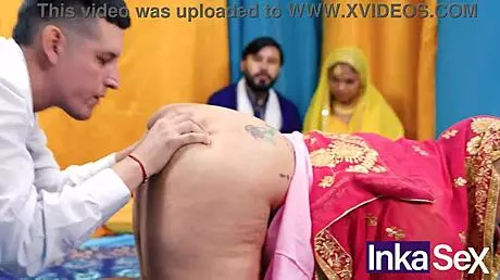 curvy indian milf seduces with huge natural tits in taboo flashing