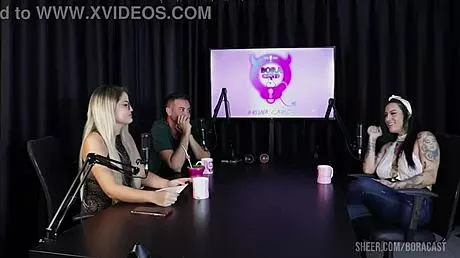 Lexi Mallet and Bruna Carlos in romantic group interview with toys