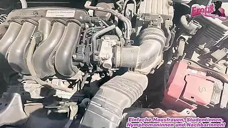 German car blowjob from a big tits slut on the street 😏