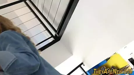 Blonde Teen Amateur Sucks and Fucks Like Crazy!