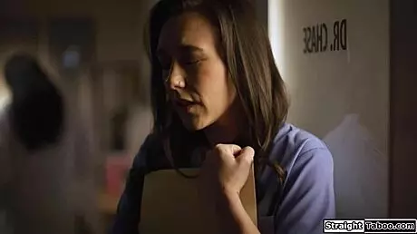 Latina doctor seduces nurse with oral and fucking to avoid trouble